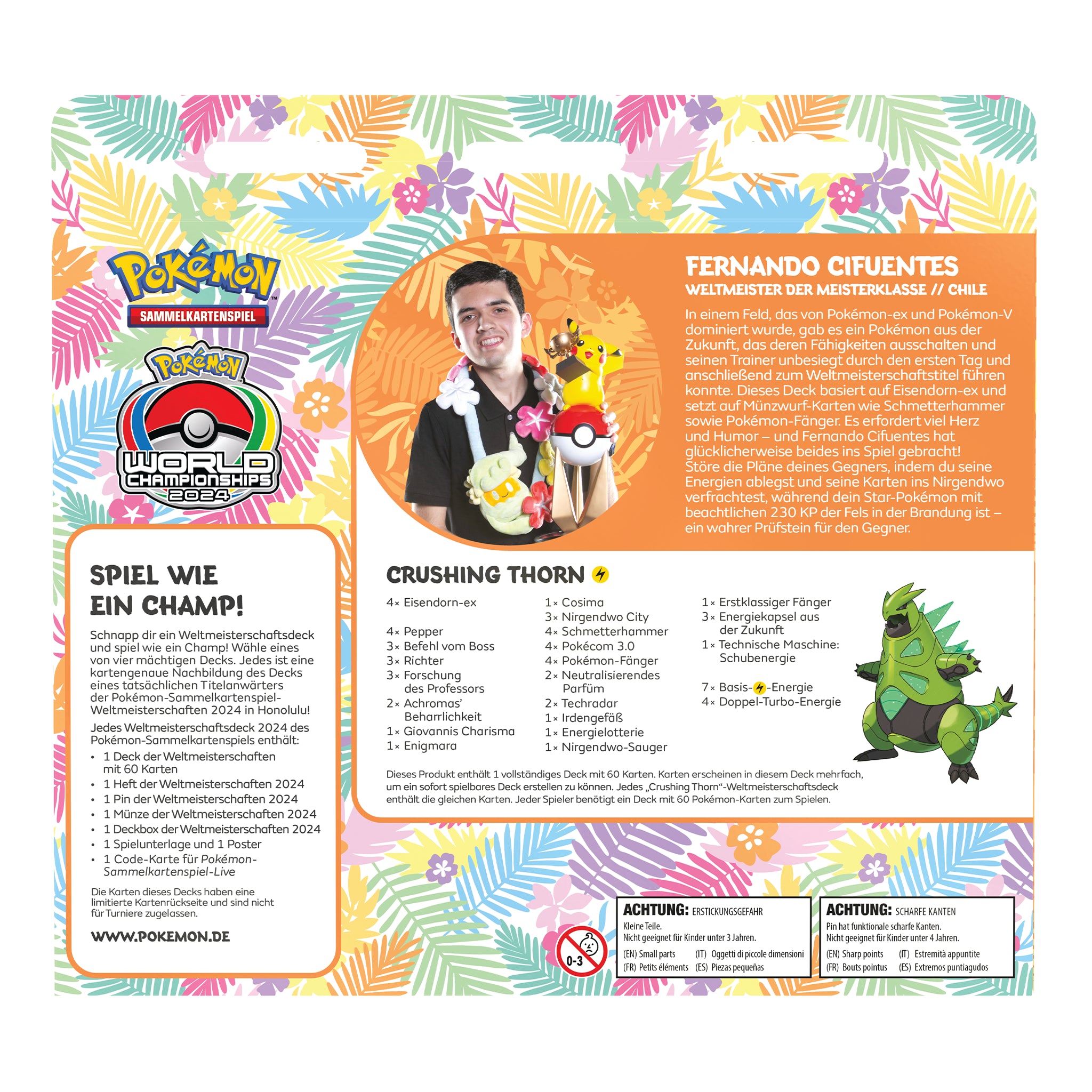 Pokémon - World Championship Deck 2024 - DE Crushing Thorn