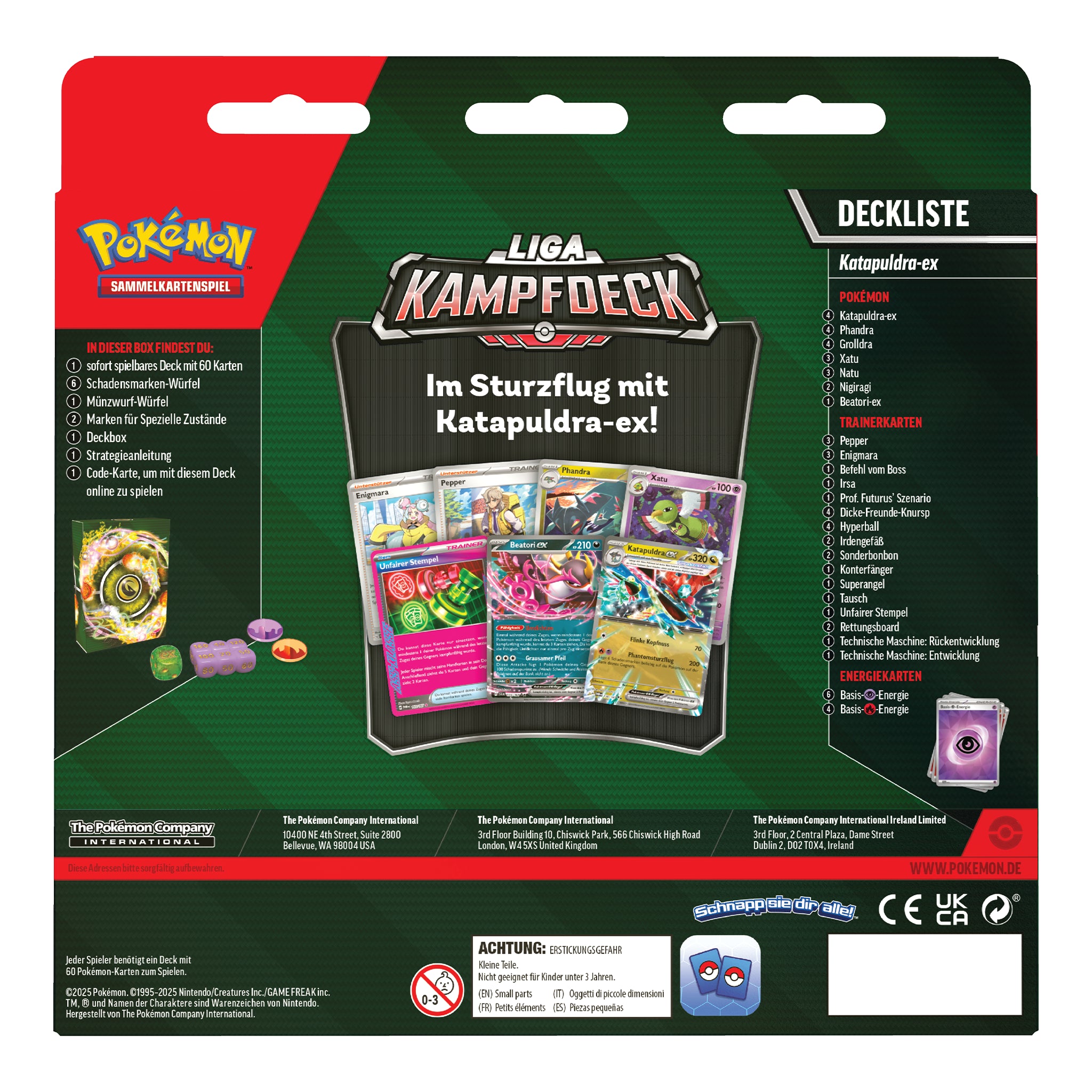 Pokémon - Liga Kampfdeck - Katapuldra ex - DE