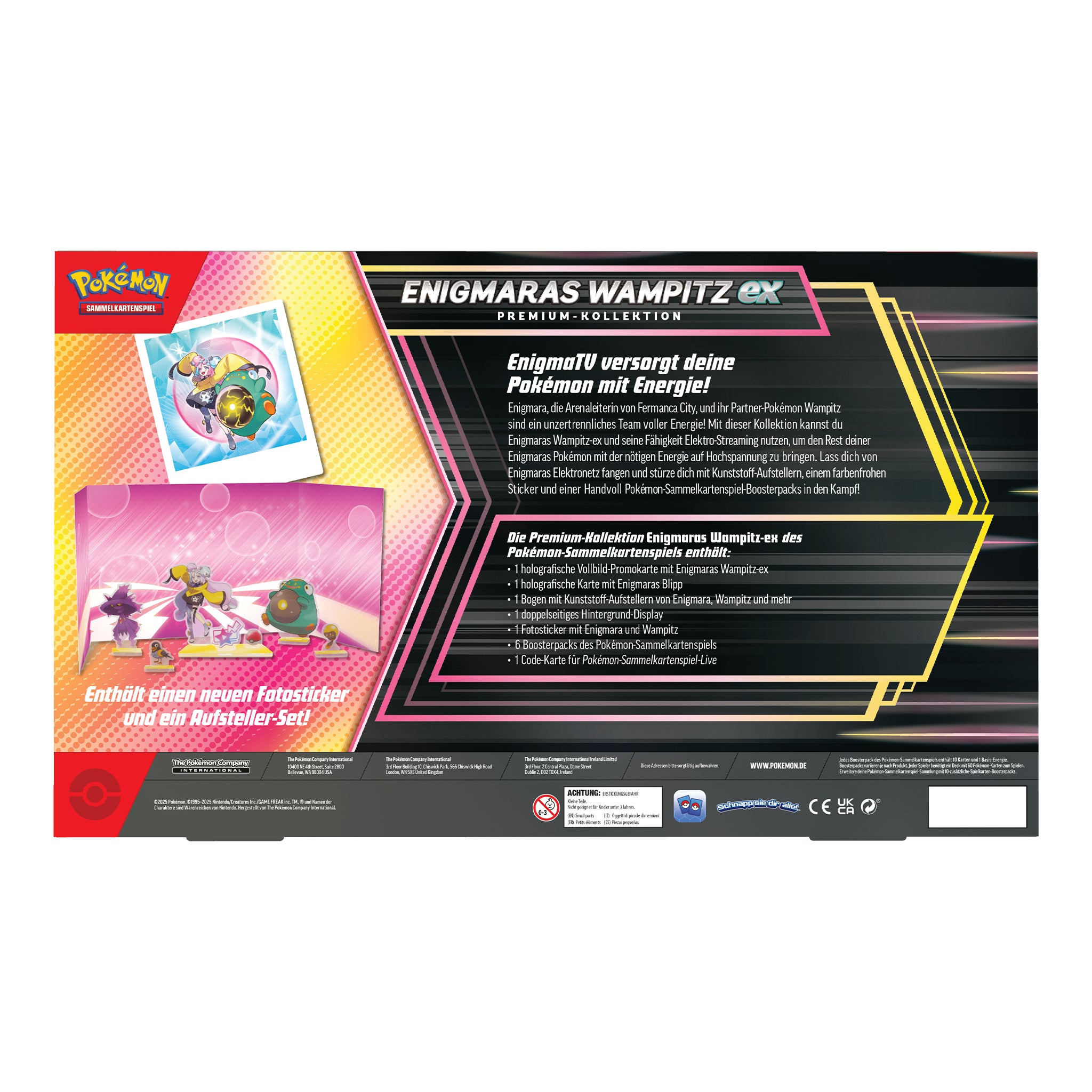 Pokémon - Enigmaras Wampitz ex Premium Kollektion - DE