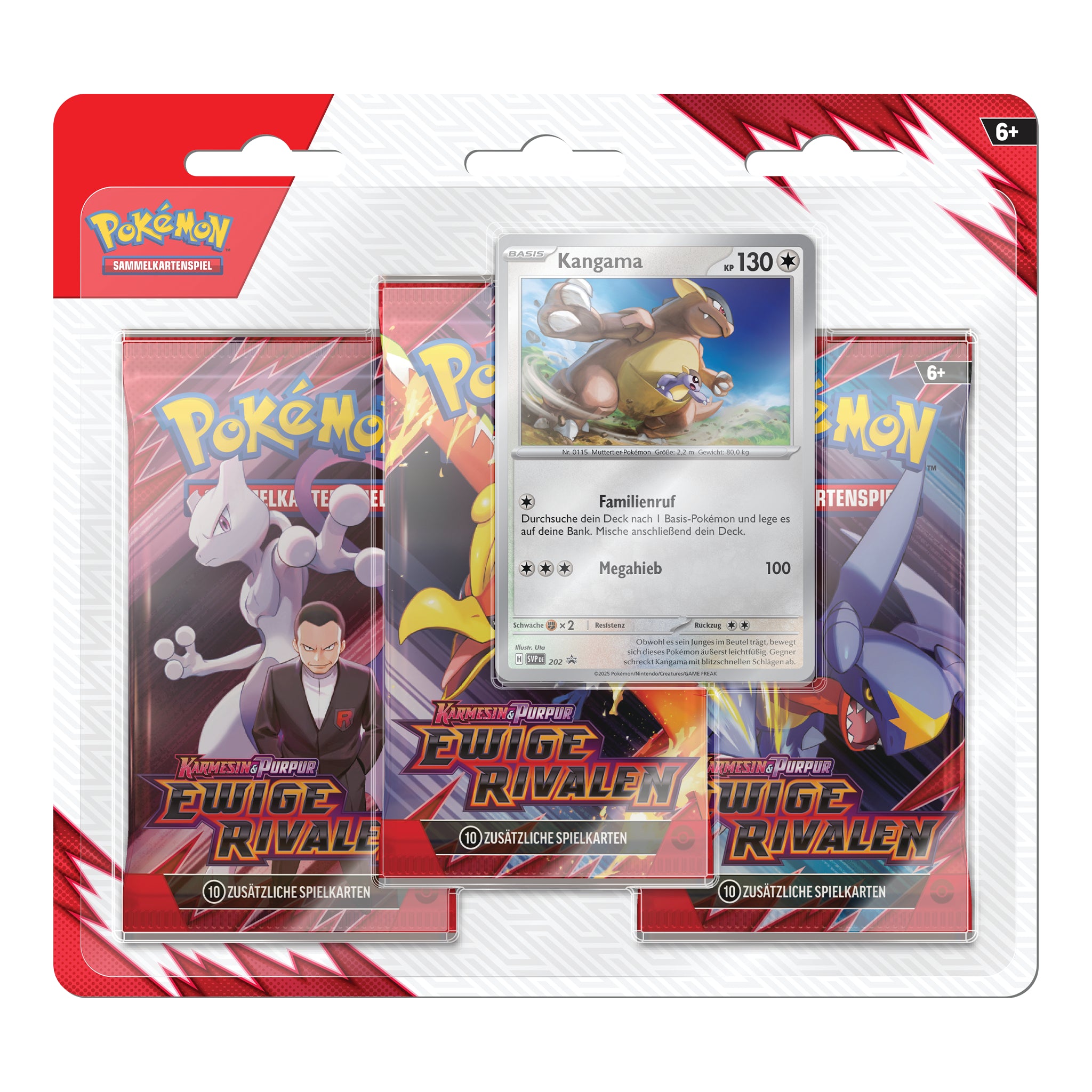 Pokémon - Ewige Rivalen 3-Pack Blister - DE Kangama