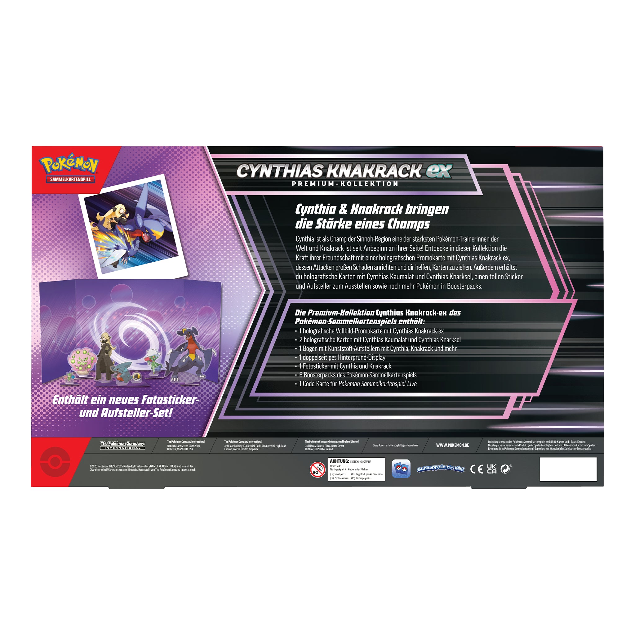 Pokémon - Cynthias Knakrack ex Premium Kollektion - DE