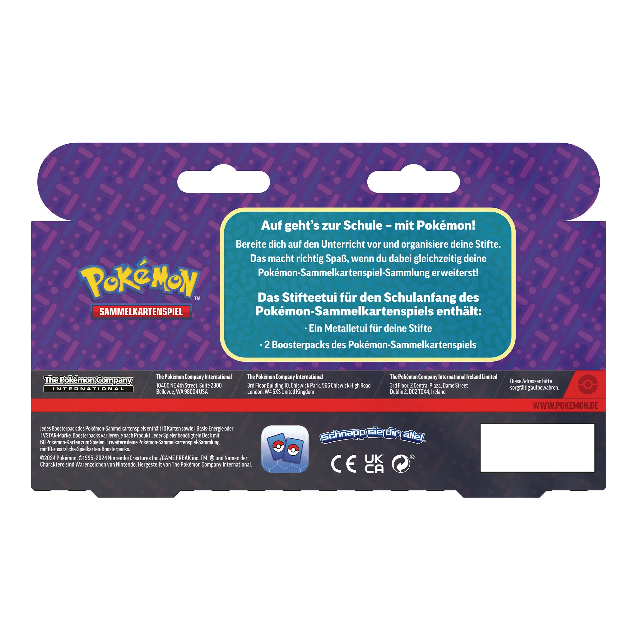 Pokémon - Back to School Pencil Tin 2024 - DE