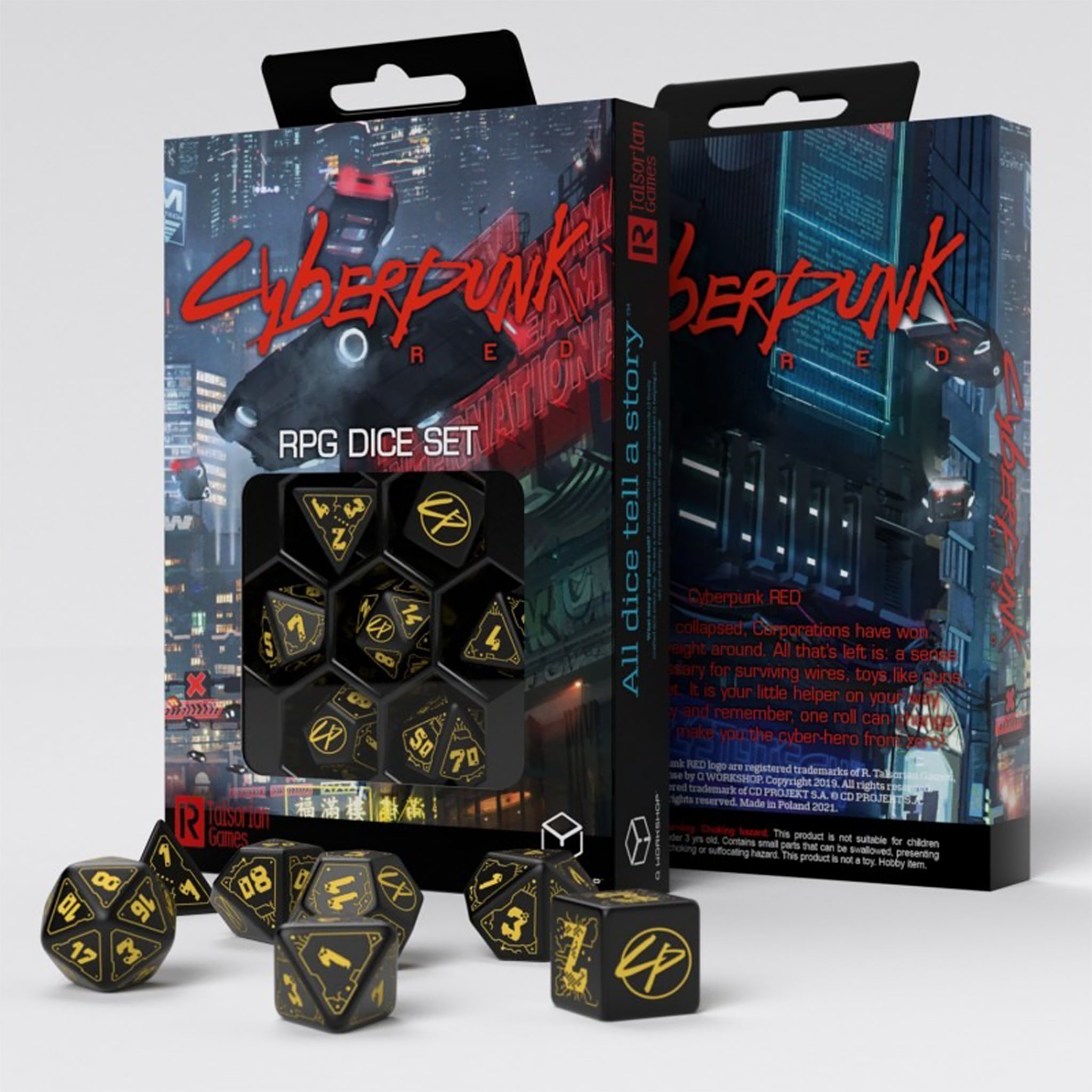 Cyberpunk Dice Set - Wet Work