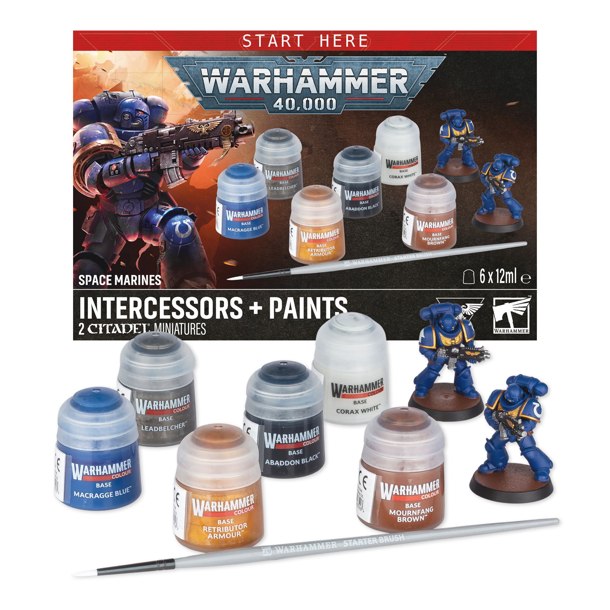 Space Marines - Intercessors + Paints Set