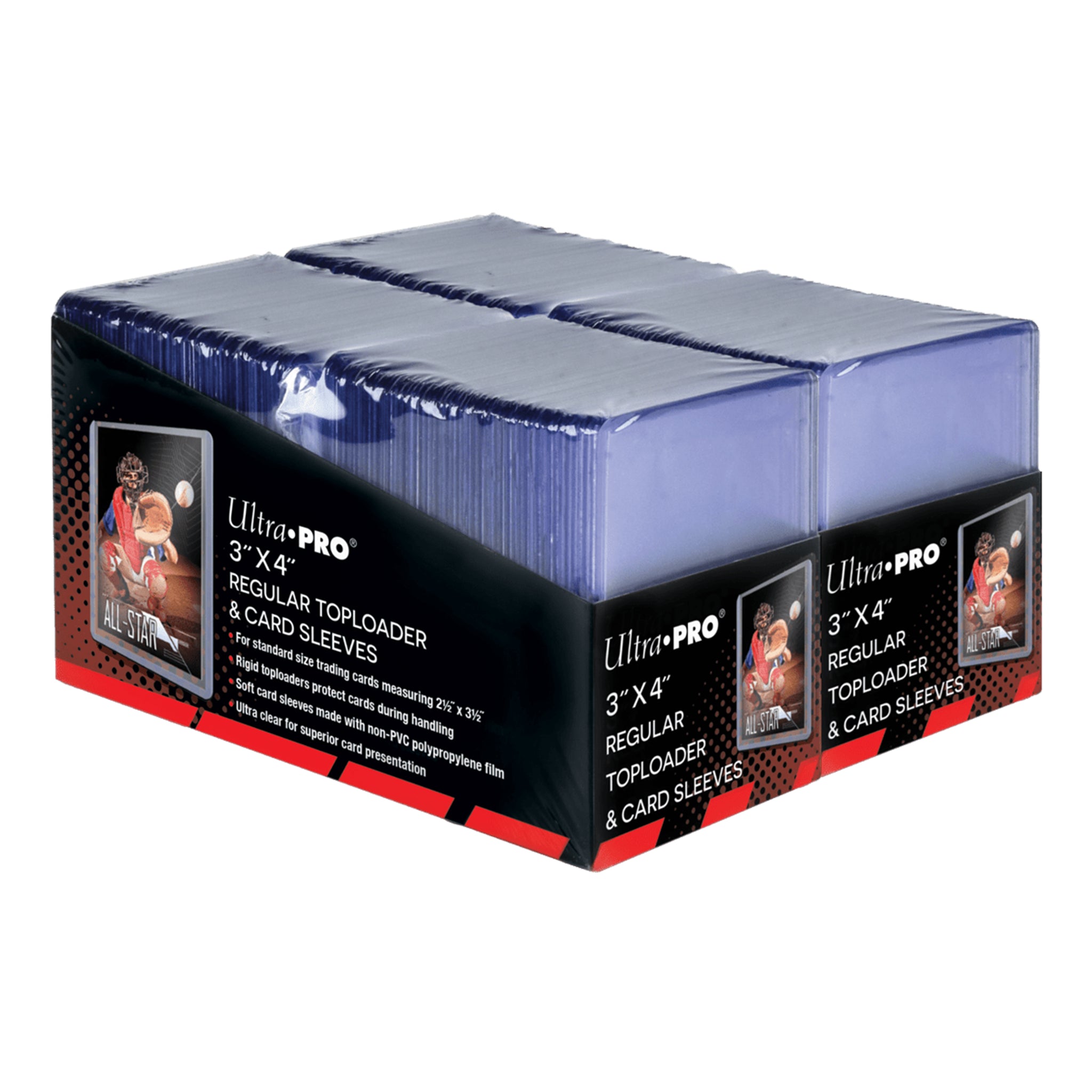 Ultra Pro - Toploader Regular 3"x4" und Sleeves Bundle