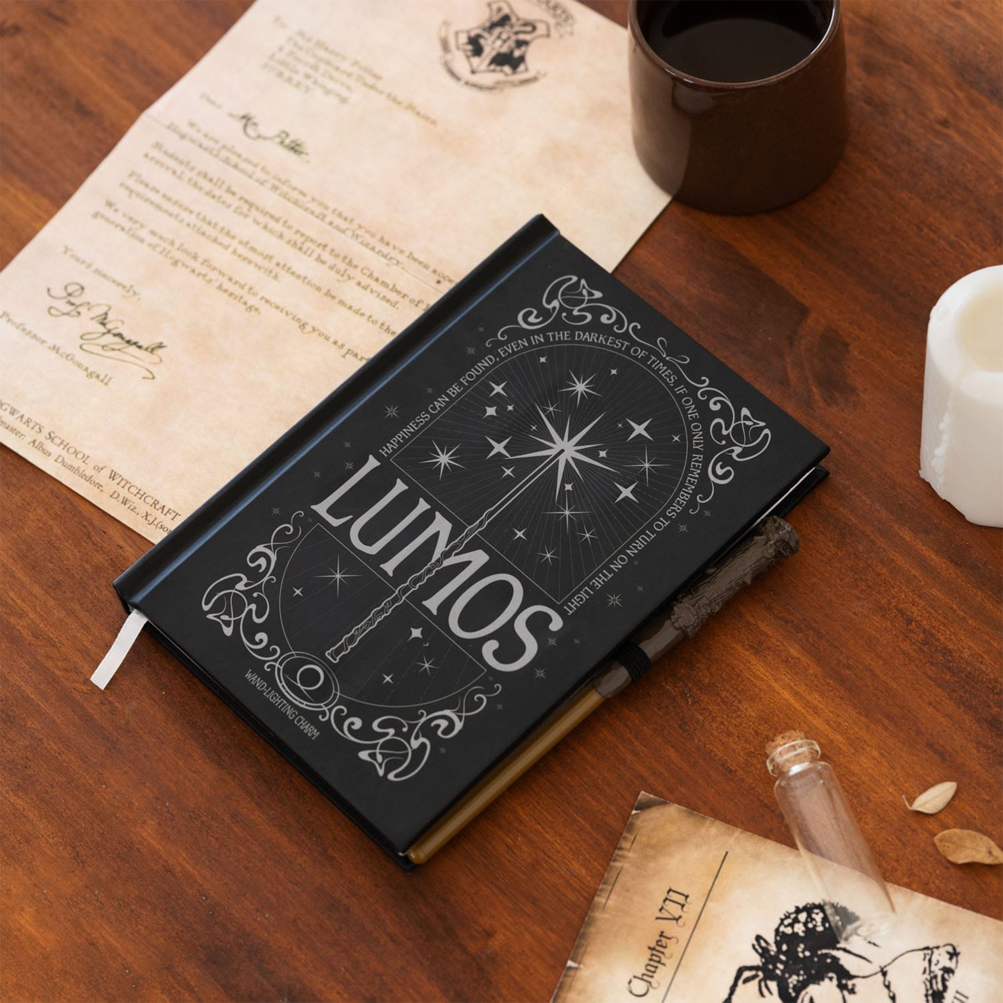 Harry Potter Lumos - Premium Notizbuch A5 mit Licht