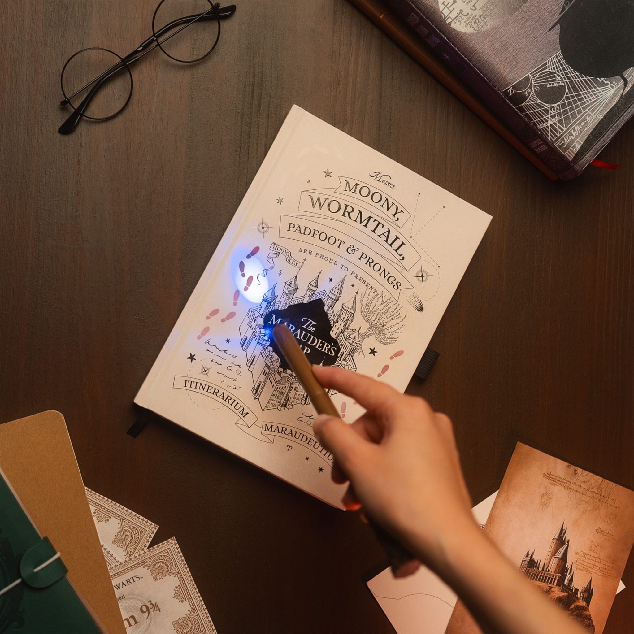 Harry Potter Marauder's Map - Premium Notizbuch A5 mit Licht