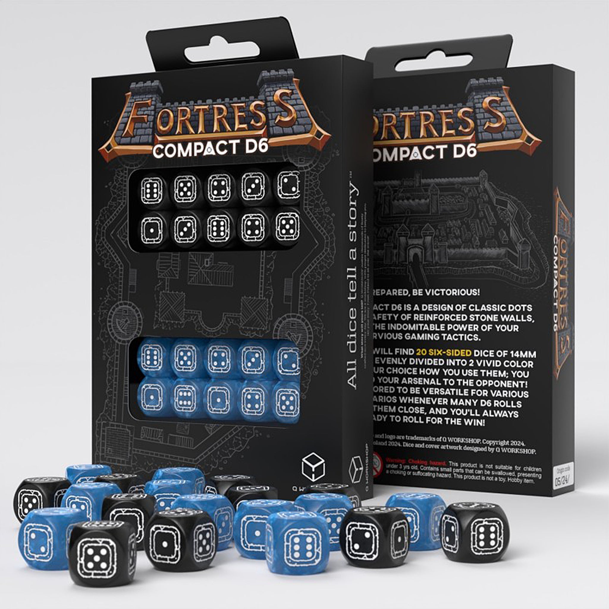 Fortress Compact D6 - Schwarz & Blau