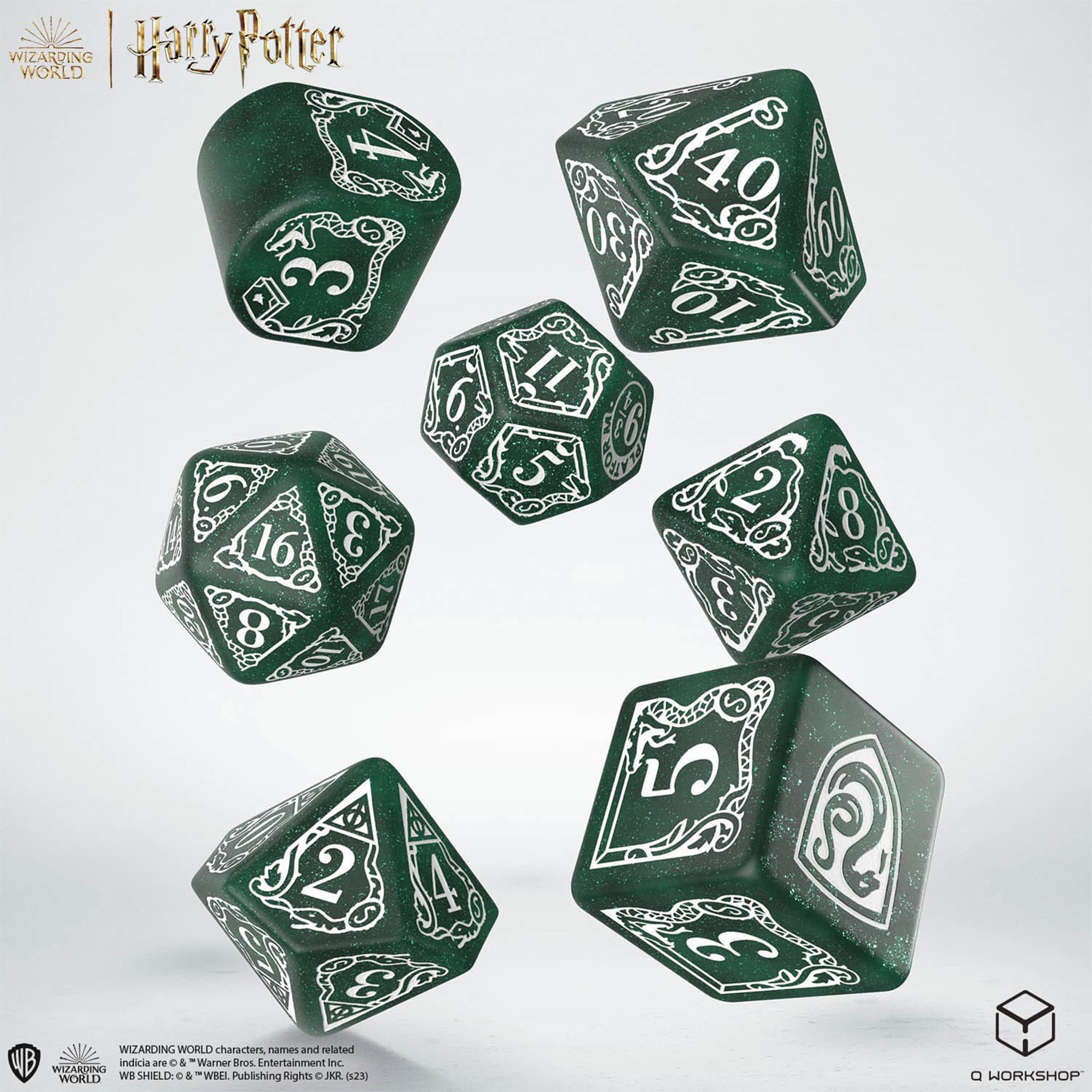 Harry Potter Slytherin Dice Set – Modern Edition (Grün)