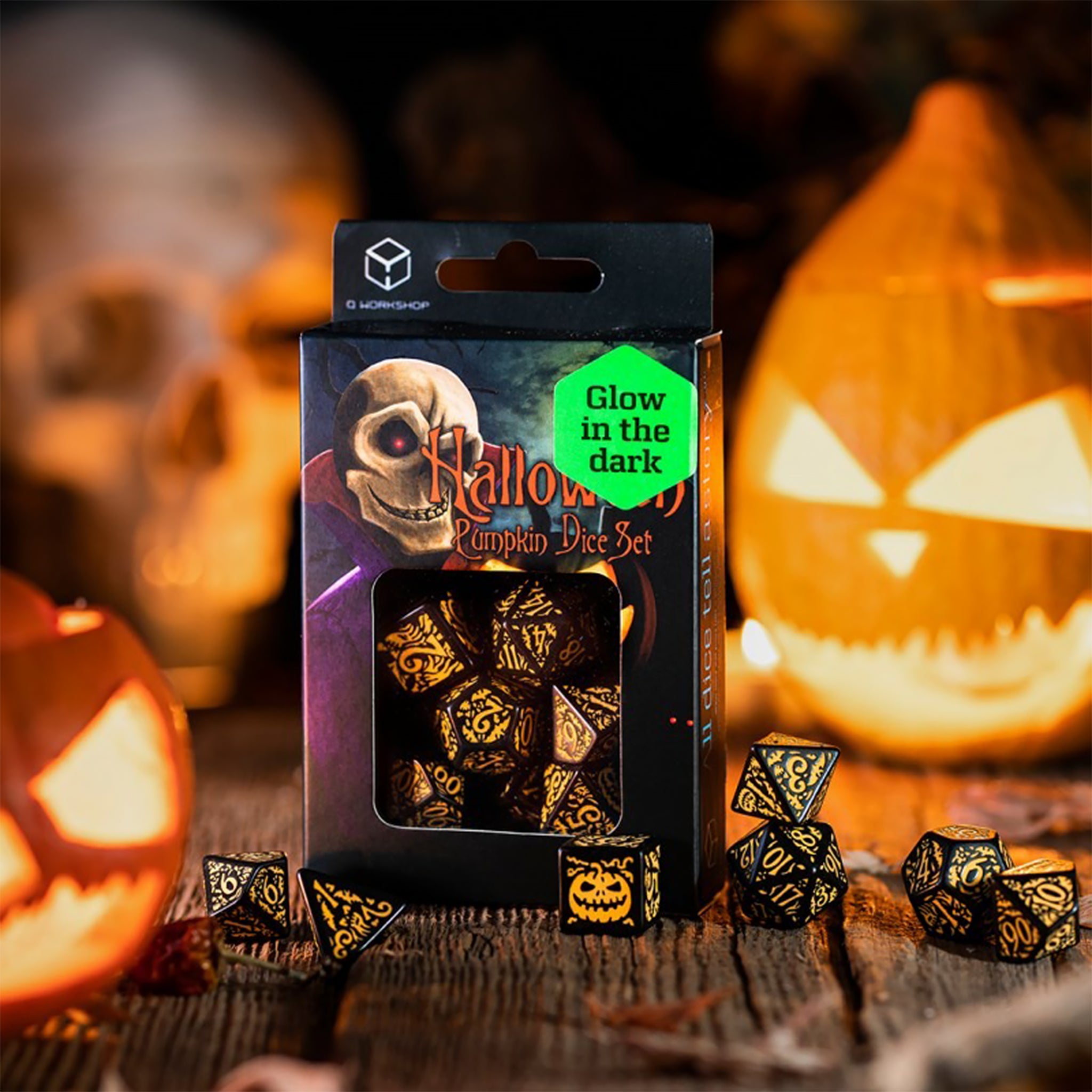 Halloween Pumpkin Dice Set - Jack O'Lantern