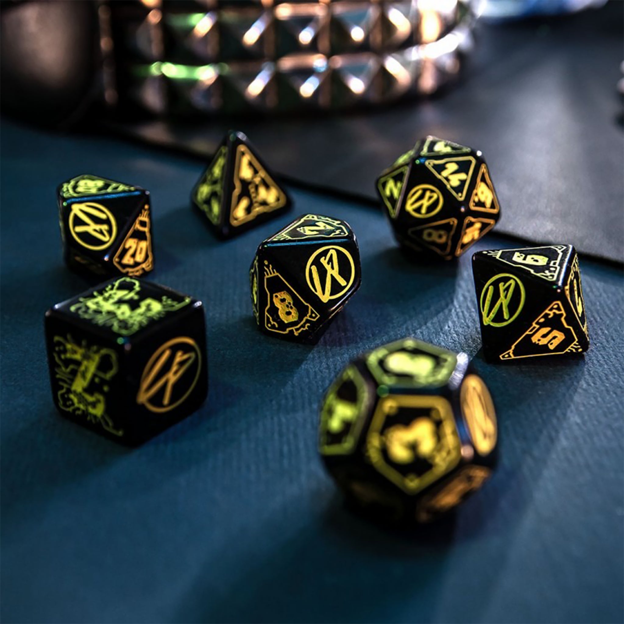 Cyberpunk Dice Set - Wet Work