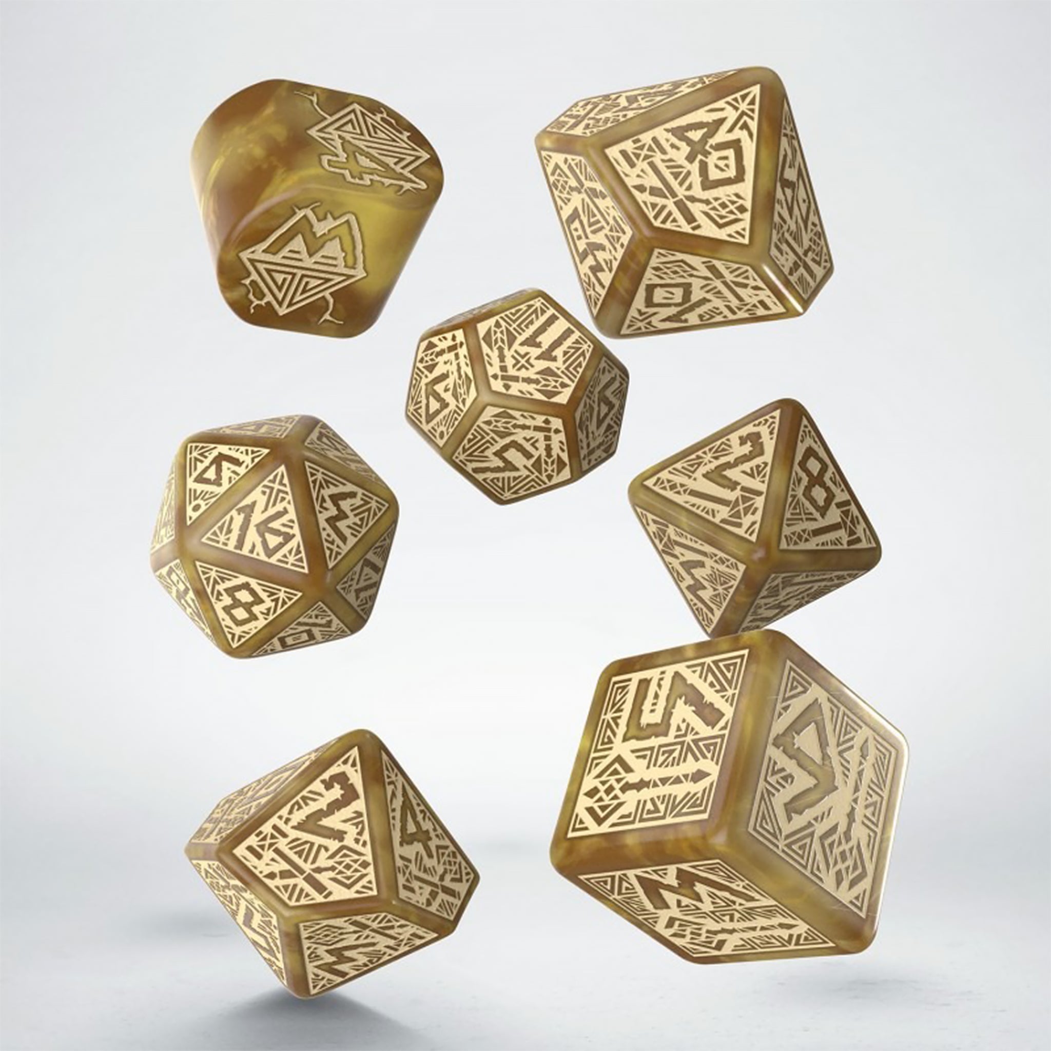 Dwarven Dice Set - Gold