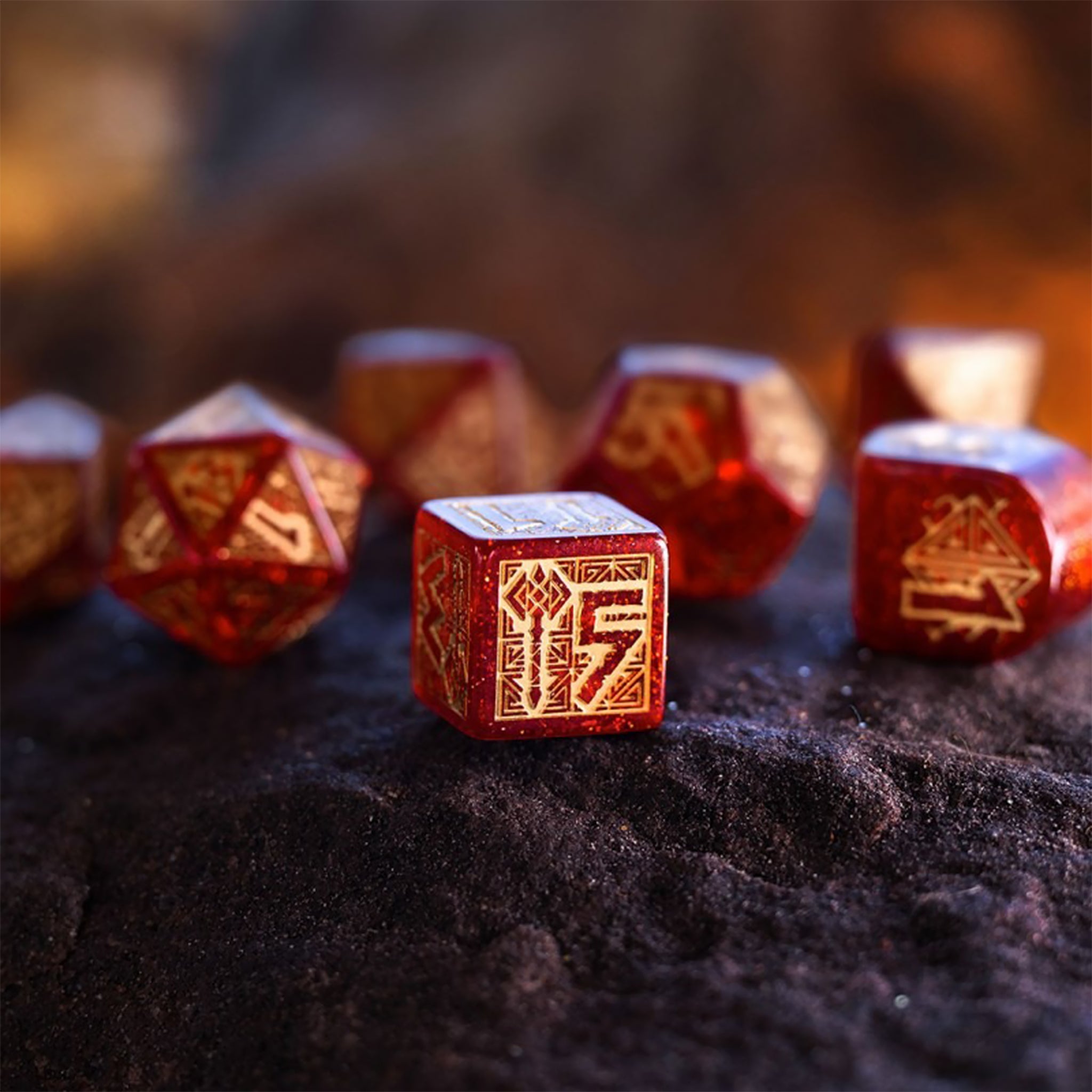 Dwarven Dice Set - Jewels