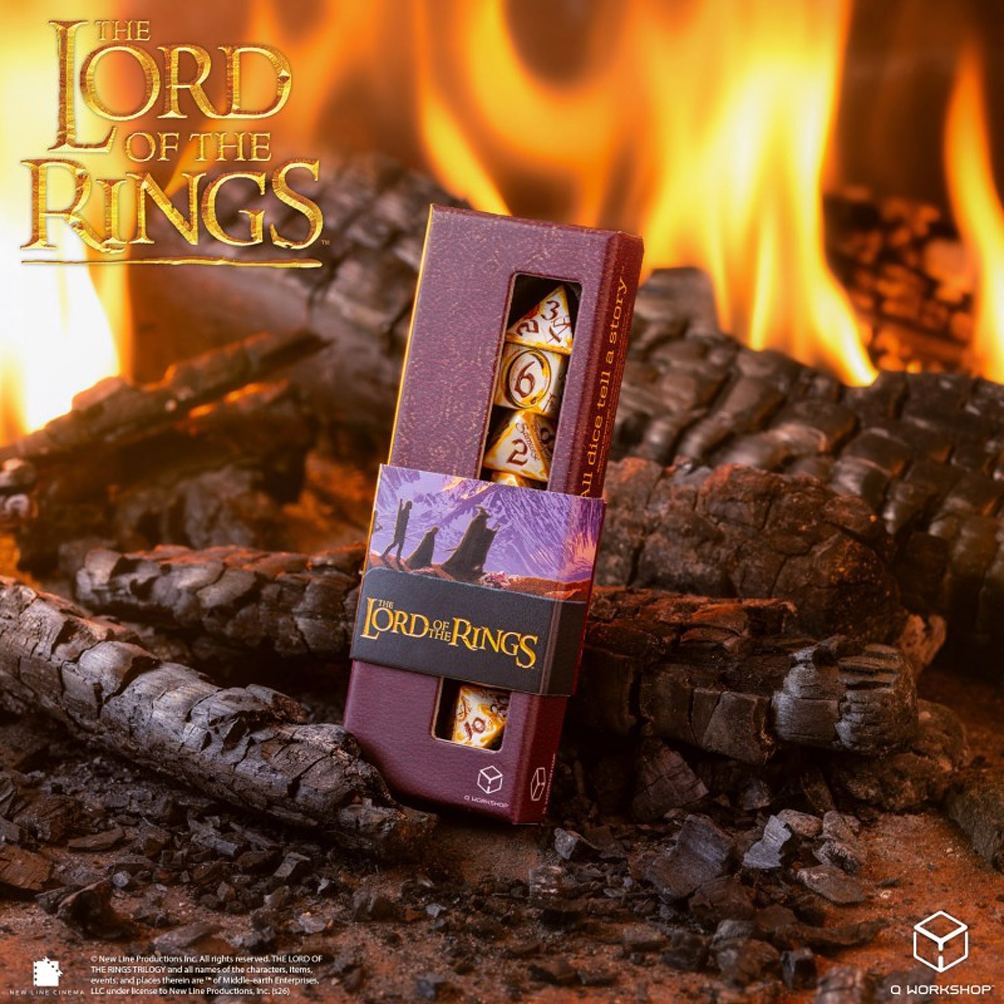 The Lord of the Rings – Full Art Dice Set - Whitefire Radiance