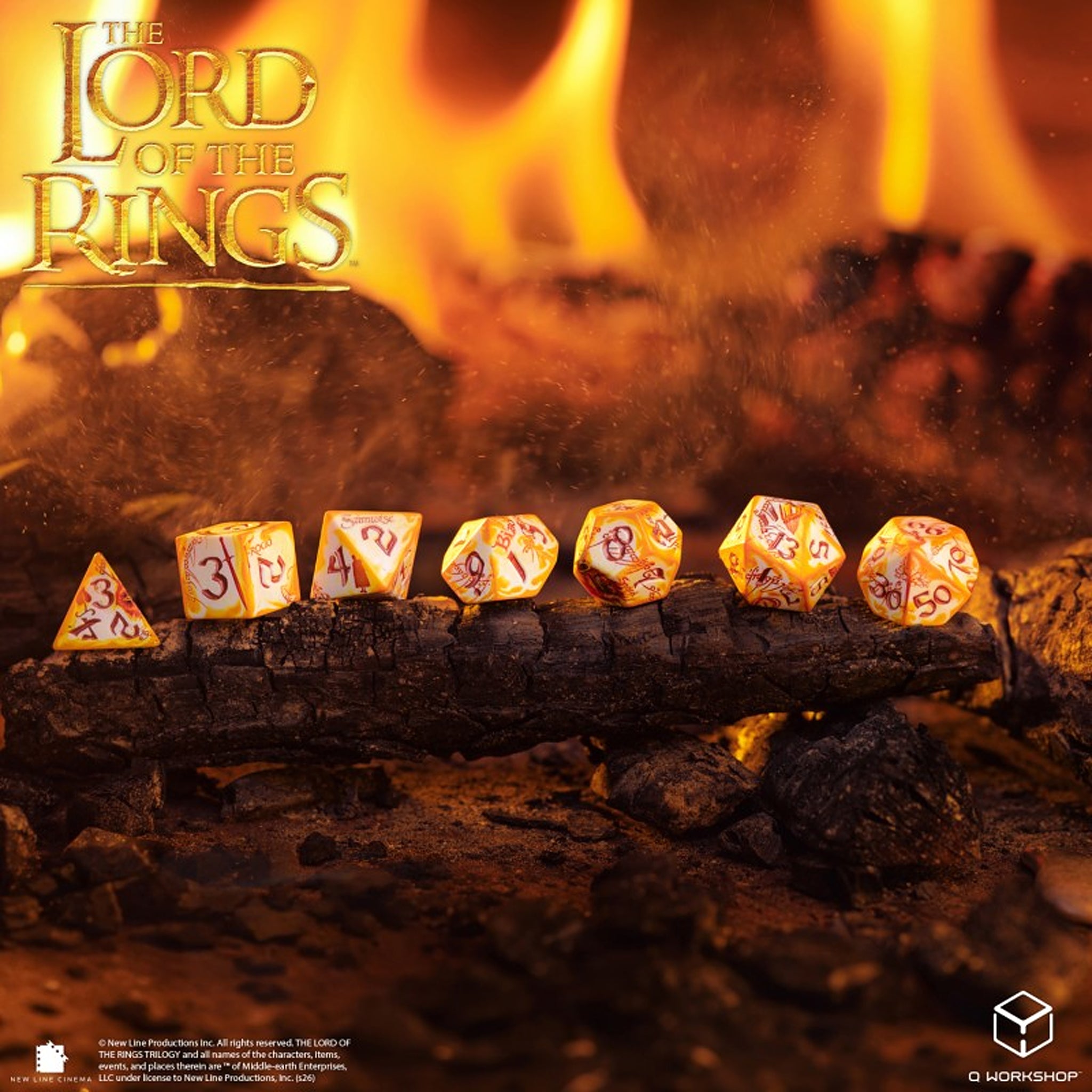 The Lord of the Rings – Full Art Dice Set - Whitefire Radiance