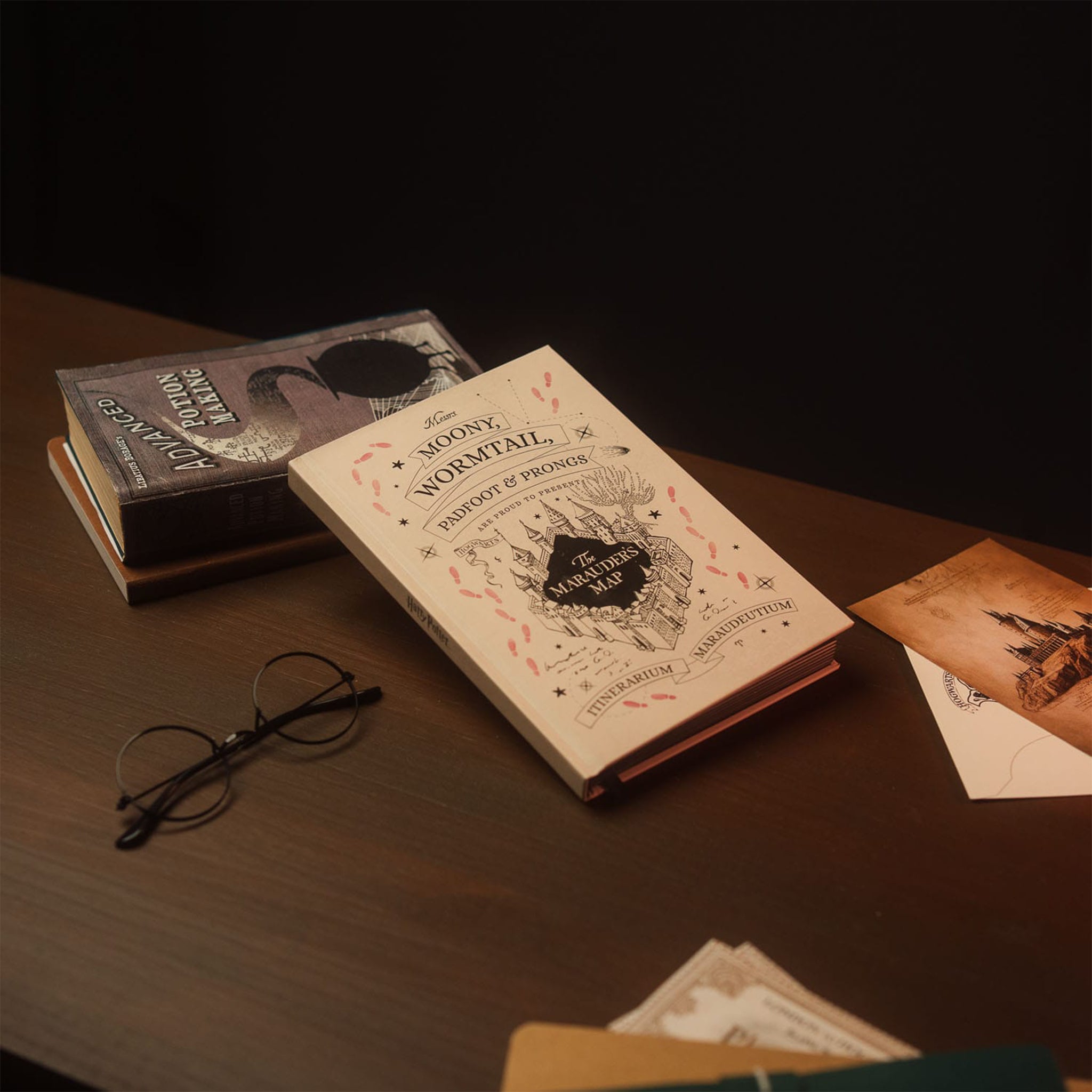 Harry Potter Marauder's Map - Premium Notizbuch A5 mit Licht