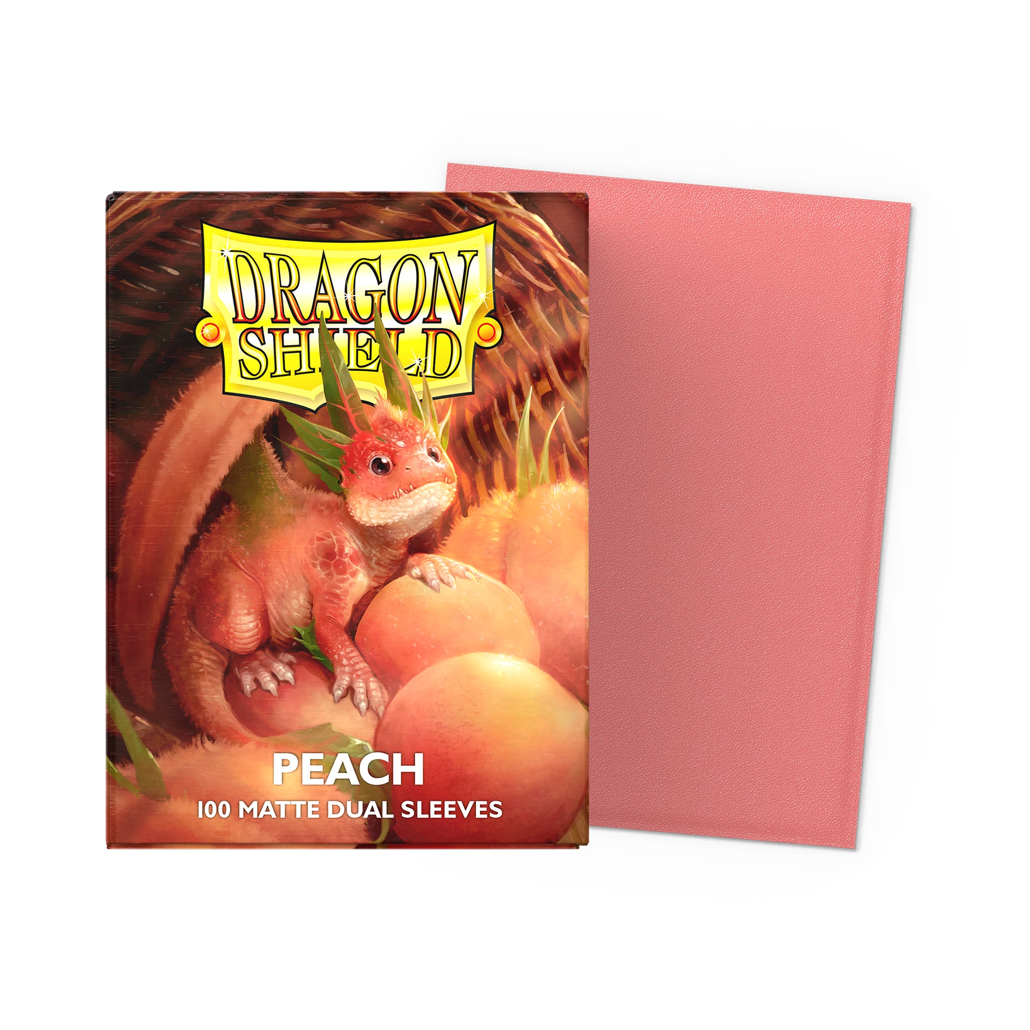 Dragon Shield - Matte Dual Sleeves - Peach