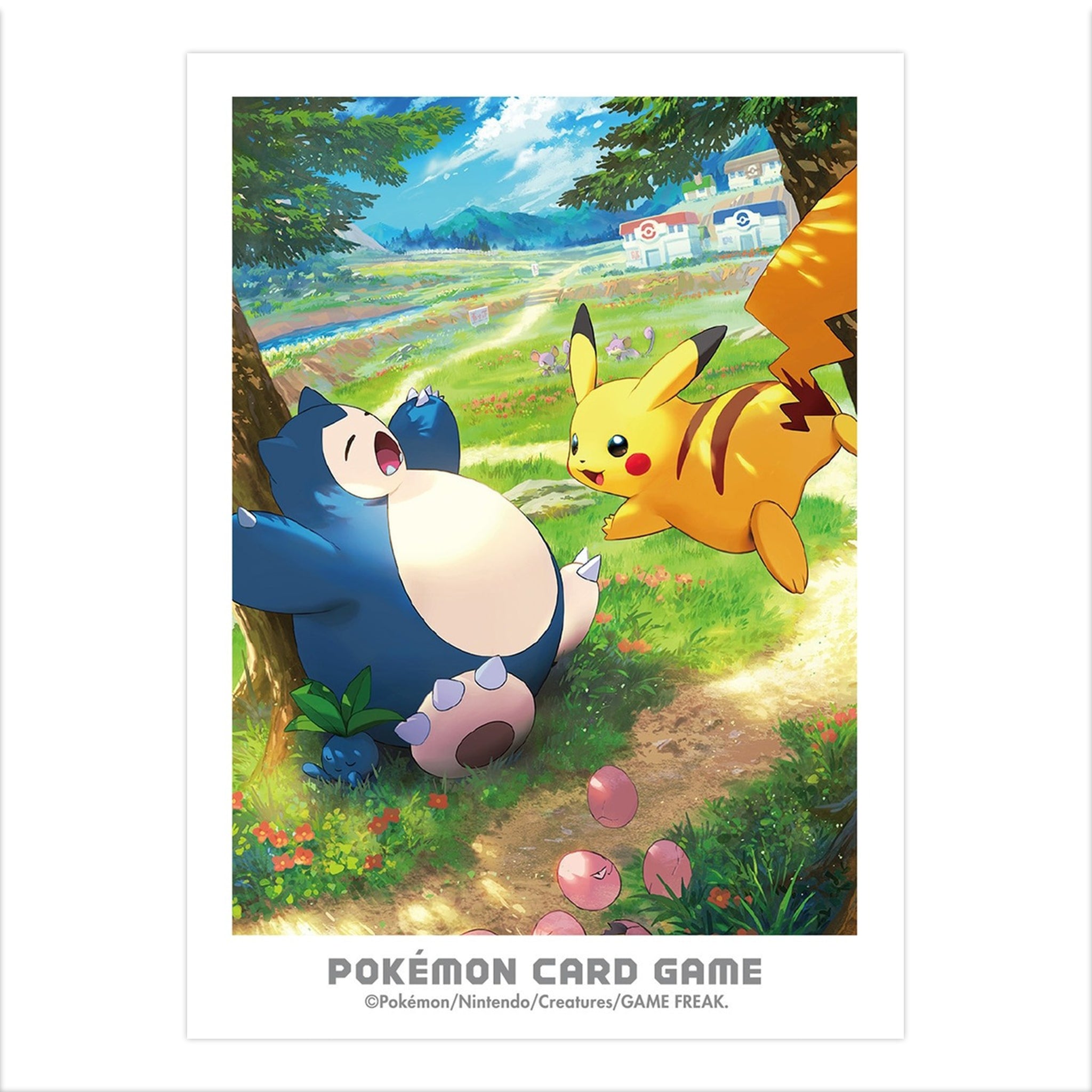 Pokémon Center Sleeves - Relaxo & Pikachu