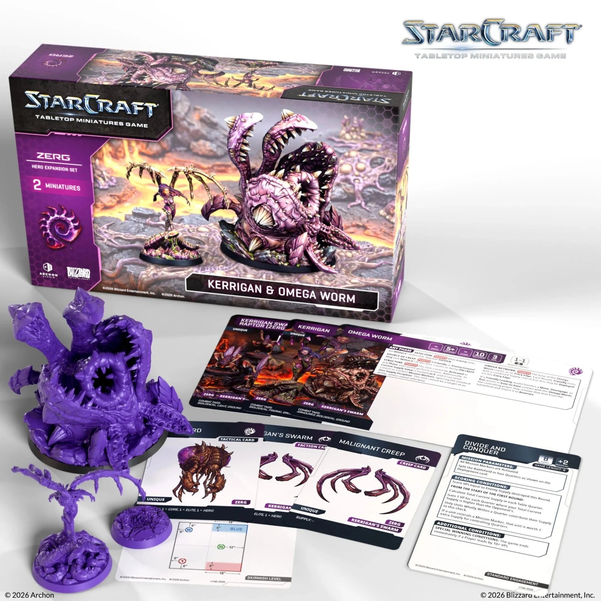 StarCraft - Kerrigan & Omega Worm - Zerg - Hero Expansion Set